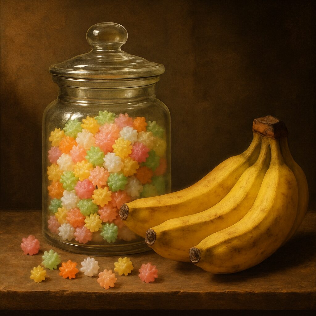 金平糖とバナナ